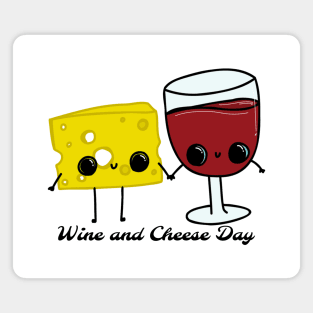 National Wine and Cheese Day Magnet